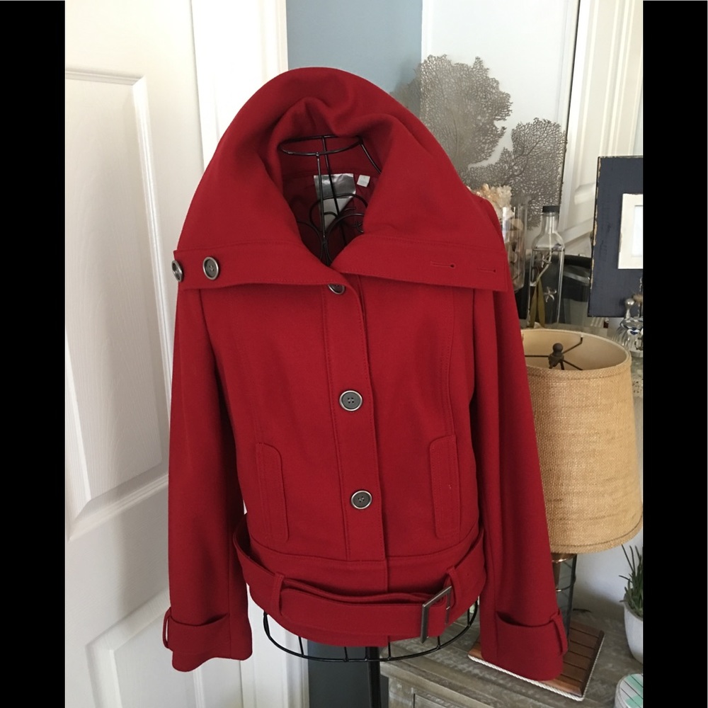 ❄️❄️Gorgeous Like New Red Nordstrom Wool Coat❄️❄️